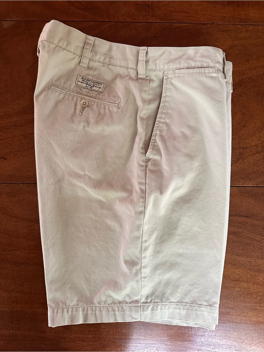 Polo Ralph Lauren Prospect Shorts Men’s 34 Light Khaki Chino 9” Inseam Classic